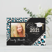 Invitation PixDezines 2014 Grads, couleurs empreinte de léopa (Debout devant)