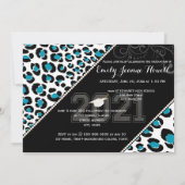 Invitation PixDezines 2014 Grads, couleurs empreinte de léopa (Dos)