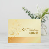 Invitation PixDezines 60 Anniversaire/filigree/DO-IT-YOURSELF (Debout devant)