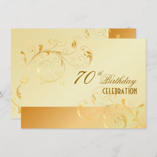 Invitation PixDezines 70 Anniversaire/Flickr/DO-IT-YOURSELF É (Devant / Derrière)