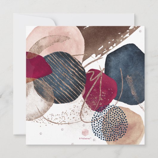 Invitation PixDezines Abstrait Moderne Bar Mitzvah (Dos)