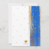 Invitation PixDezines Abstrait moderne Tallit Bar Mitzvah Inv (Dos)