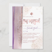 Invitation PixDezines Abstrait moderne Tallit Bat mitzvah Inv (Devant)