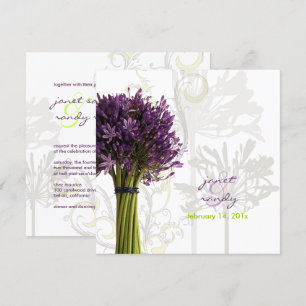 Invitation PixDezines Agapanthus violet DO-IT-YOURSELF couleu