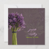 Invitation PixDezines Agapanthus violet DO-IT-YOURSELF couleu (Devant)