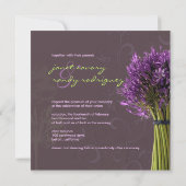 Invitation PixDezines Agapanthus violet DO-IT-YOURSELF couleu (Dos)