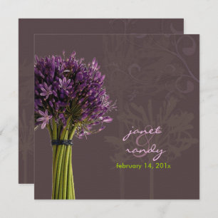 Invitation PixDezines Agapanthus violet DO-IT-YOURSELF couleu