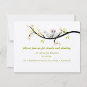 Invitation PixDezines aime les colombes/do-it-yourself couleu (Devant)