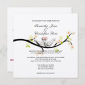 Invitation PixDezines aime les colombes/do-it-yourself couleu (Devant / Derrière)