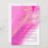 Invitation PixDezines Alcool+Enk Bat mitzvah rose chaud (Devant)