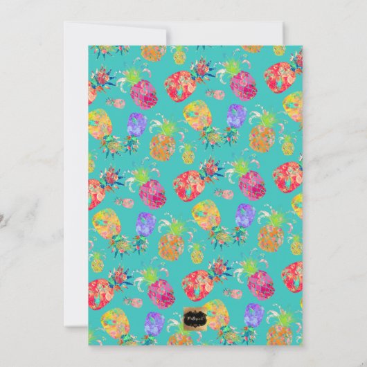 Invitation PixDezines Aloha Aloha Hawaiian Pineapples/DO-IT-Y (Dos)