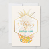 Invitation PixDezines Aloha Hawaiian Pineapples/do-it-yoursel (Devant)