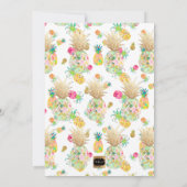 Invitation PixDezines Aloha Hawaiian Pineapples/Mint Green (Dos)