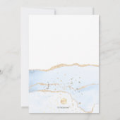 Invitation PixDezines Aquarelle Agate Baptême 1er anniversair (Dos)