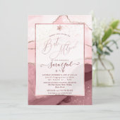 Invitation PixDezines Aquarelle Agate Bat mitzvah Bourgogne (Debout devant)