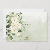 Invitation PixDezines Aquarelle Albâtre Rose Eucalyptus (Dos)