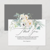 Invitation PixDezines Aquarelle Anémonique Peonies Bereavemen (Devant / Derrière)