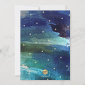 Invitation PixDezines Aquarelle Art Moderne Bar Mitzvah (Dos)