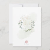 Invitation PixDezines Aquarelle Baby shower de couronne (Dos)