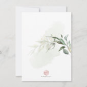 Invitation PixDezines Aquarelle Baby shower vert Invitat (Dos)