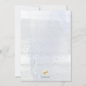 Invitation PixDezines aquarelle Baptême brossé 2e anniversair (Dos)