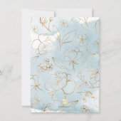 Invitation PixDezines Aquarelle Bleu Gum Brunch (Dos)