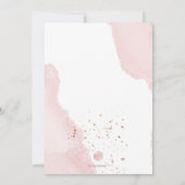 Invitation PixDezines Aquarelle Bleu Rose Christening (Dos)