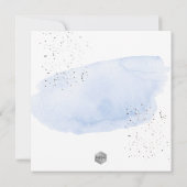 Invitation PixDezines Aquarelle Bleue+Aiguille à miel (Dos)