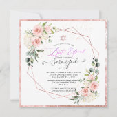 Invitation PixDezines Aquarelle Blush Peonies Bat mitzvah dan (Devant)