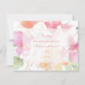 Invitation PixDezines Aquarelle Blushing Romance Bridesmaid (Dos)