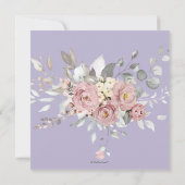 Invitation PixDezines Aquarelle Dusty Rose Mariage (Dos)