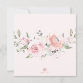 Invitation PixDezines Aquarelle Dusty Rose Mariage (Dos)