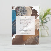 Invitation PixDezines Aquarelle Formes Abstraites modernes (Debout devant)