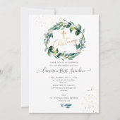 Invitation PixDezines Aquarelle Gomme Bleue Eucalyptus (Devant)