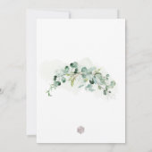 Invitation PixDezines Aquarelle Gum Eucalyptus Bat mitzvah (Dos)