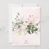 Invitation PixDezines Aquarelle Pink Gum Brunch Bubbly (Dos)