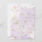 Invitation PixDezines Aquarelle Purple Gum Brunch Bubbly (Dos)