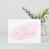 Invitation PixDezines Aquarelle rose fera honneur (Debout devant)