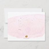 Invitation PixDezines Aquarelle rose fera honneur (Dos)