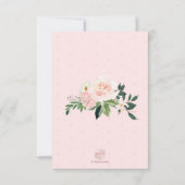 Invitation PixDezines Aquarelle Roses Roses Roses Roses Roses (Dos)