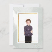 Invitation PixDezines Aquarelle Rustique Eucalyptus Communion (Dos)