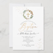 Invitation PixDezines Aquarelle Verdure Wreath (Devant)
