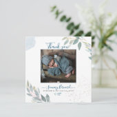 Invitation PixDezines Aquarelle Vert Merci (Debout devant)