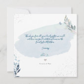 Invitation PixDezines Aquarelle Vert Merci (Dos)