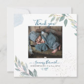 Invitation PixDezines Aquarelle Vert Merci (Devant)