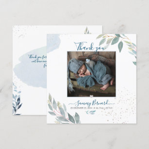 Invitation PixDezines Aquarelle Vert Merci