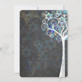 Invitation PixDezines Arbre de vie Bat mitzvah/tableau de bor (Dos)