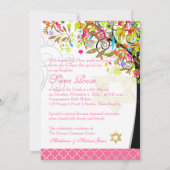 Invitation PixDezines arbre de vie/fleurs de printemps/Mitzva (Dos)