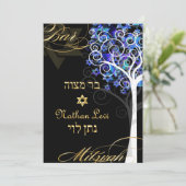 Invitation PixDezines arbre de vie mitzvah/do-it-yourself arr (Debout devant)