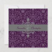 Invitation PixDezines Arianna Damask, DO-IT-YOURSELF couleur, (Devant)